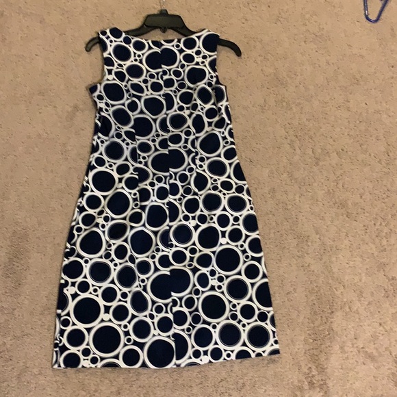 AGB Dress size 6 blue and cream - Picture 10 of 12